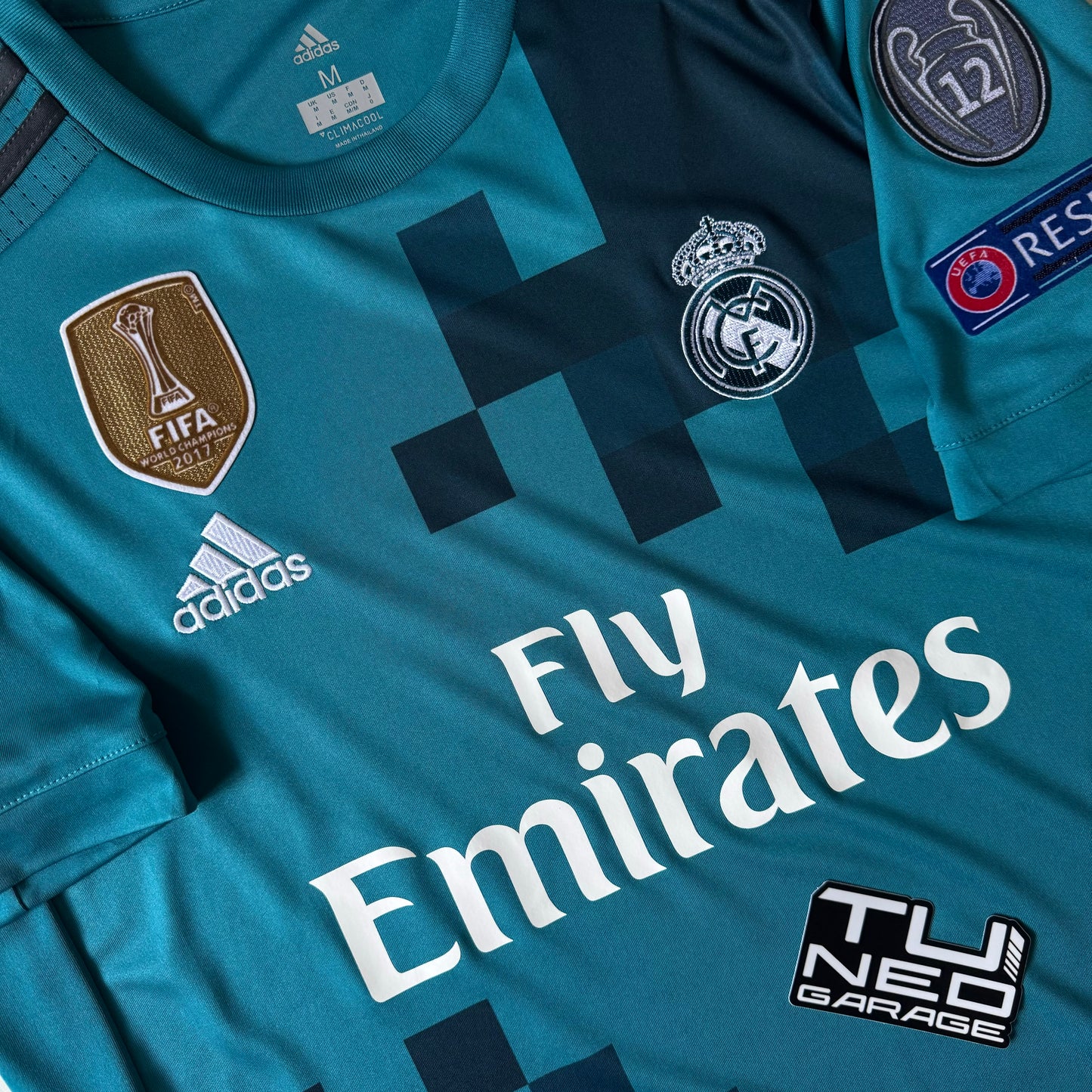 RETRO REAL MADRID THIRD 2017/18 BLUE + PATCHES