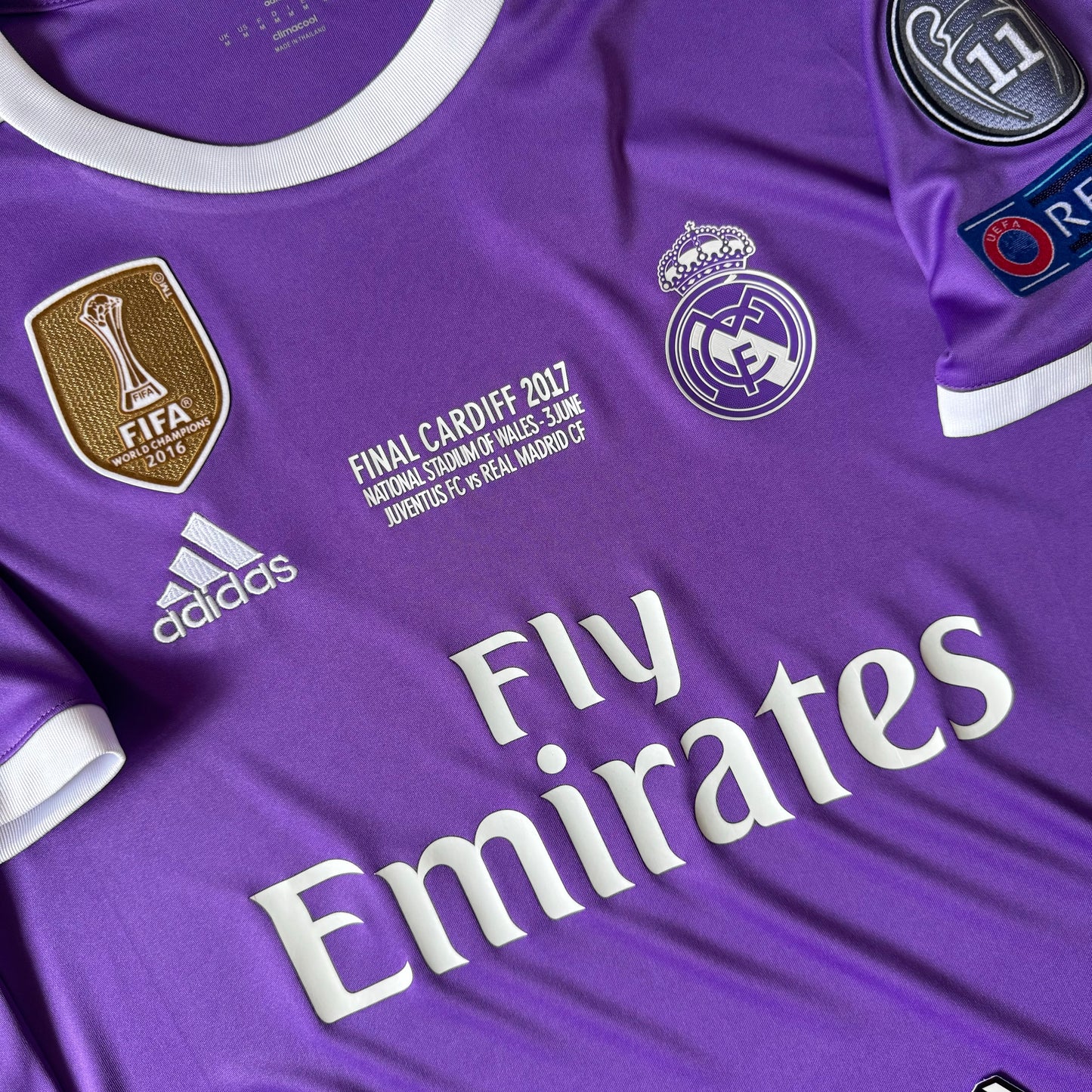 RETRO REAL MADRID THIRD 2016/17 PURPLE + PATCHES