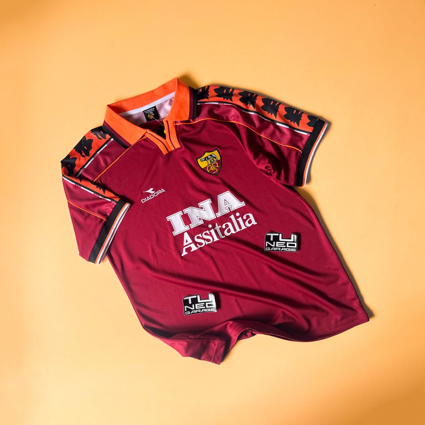 AS ROMA RETRO HOME JERSEY 1998