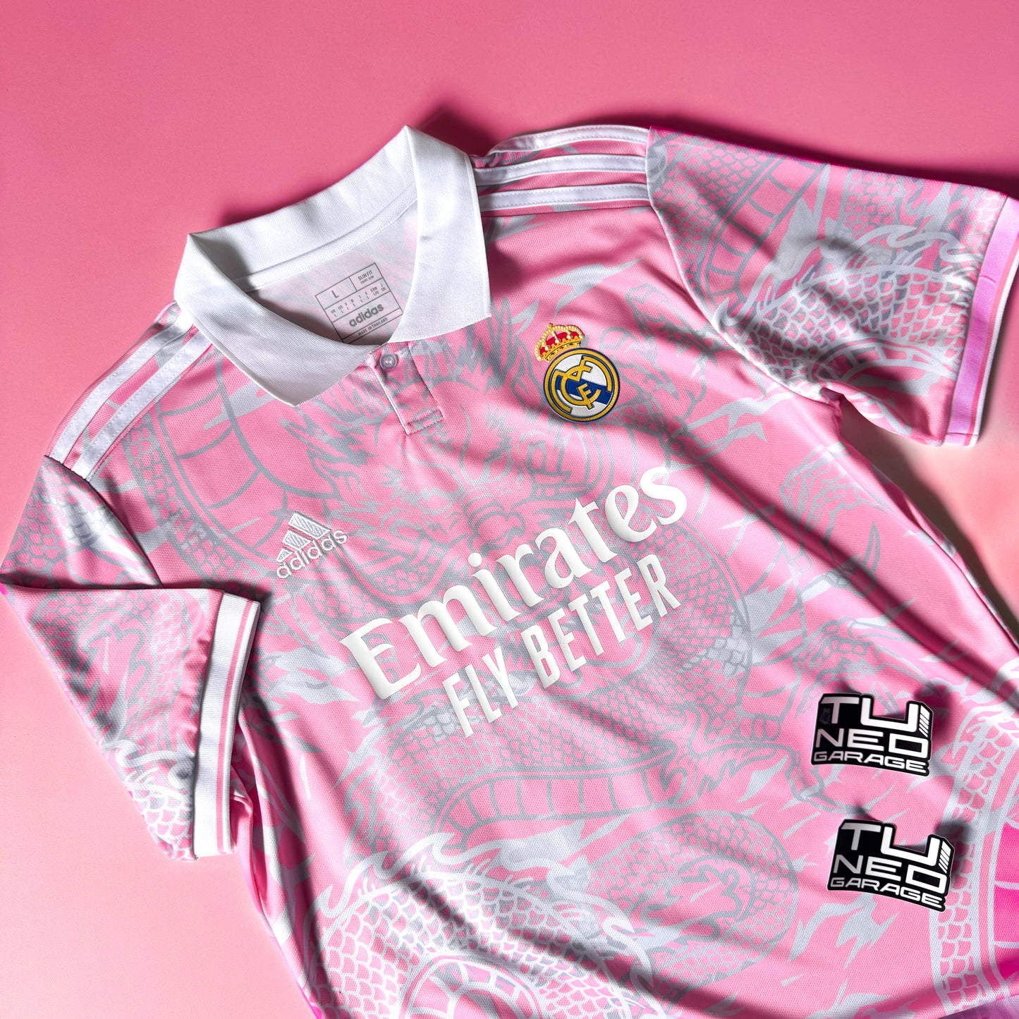 REAL MADRID POLO DRAGON PINK CUSTOM ANGELS