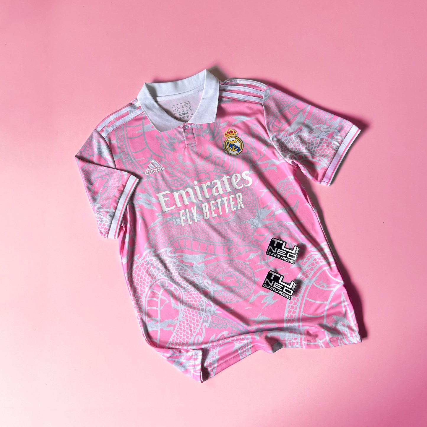 REAL MADRID POLO DRAGON PINK CUSTOM ANGELS