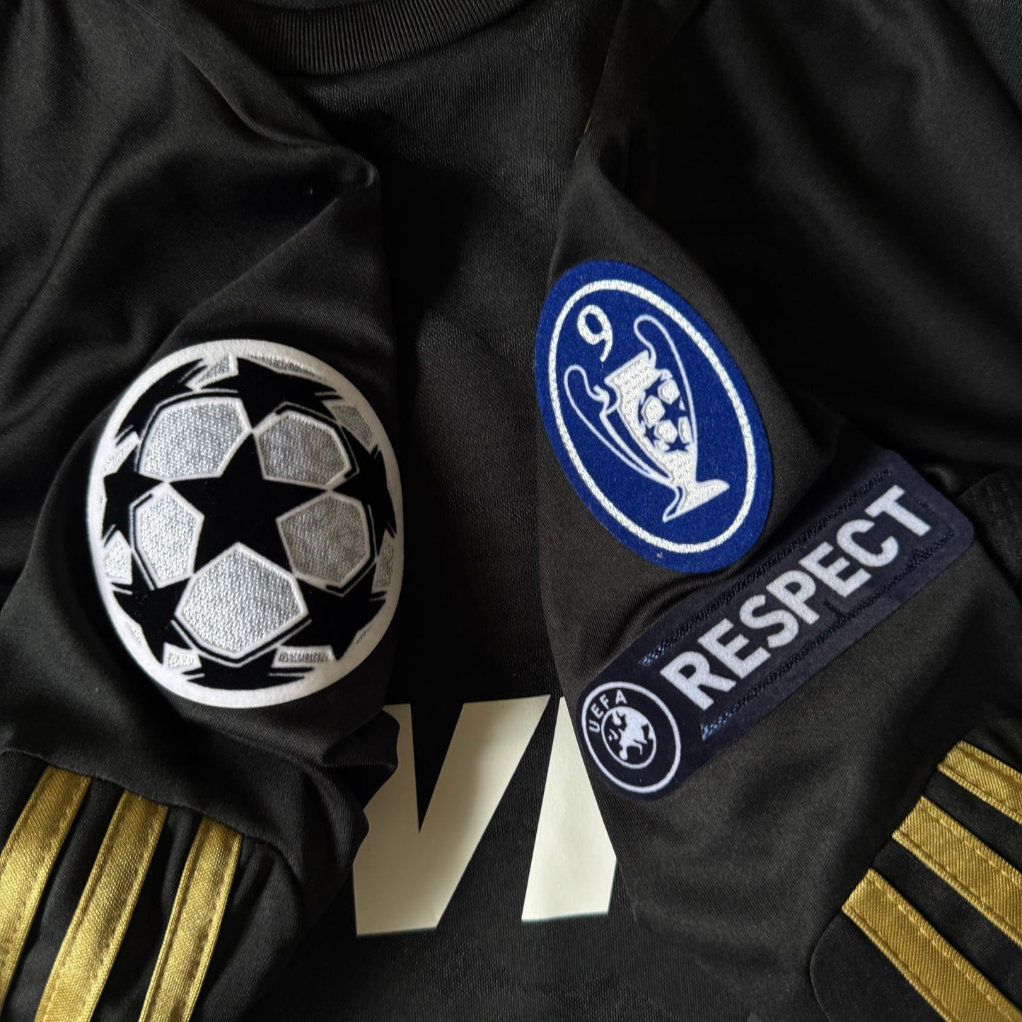 REAL MADRID AWAY 2011/12 BLACK LONG SLEEVE RETRO CUSTOM GOKU DRAGON