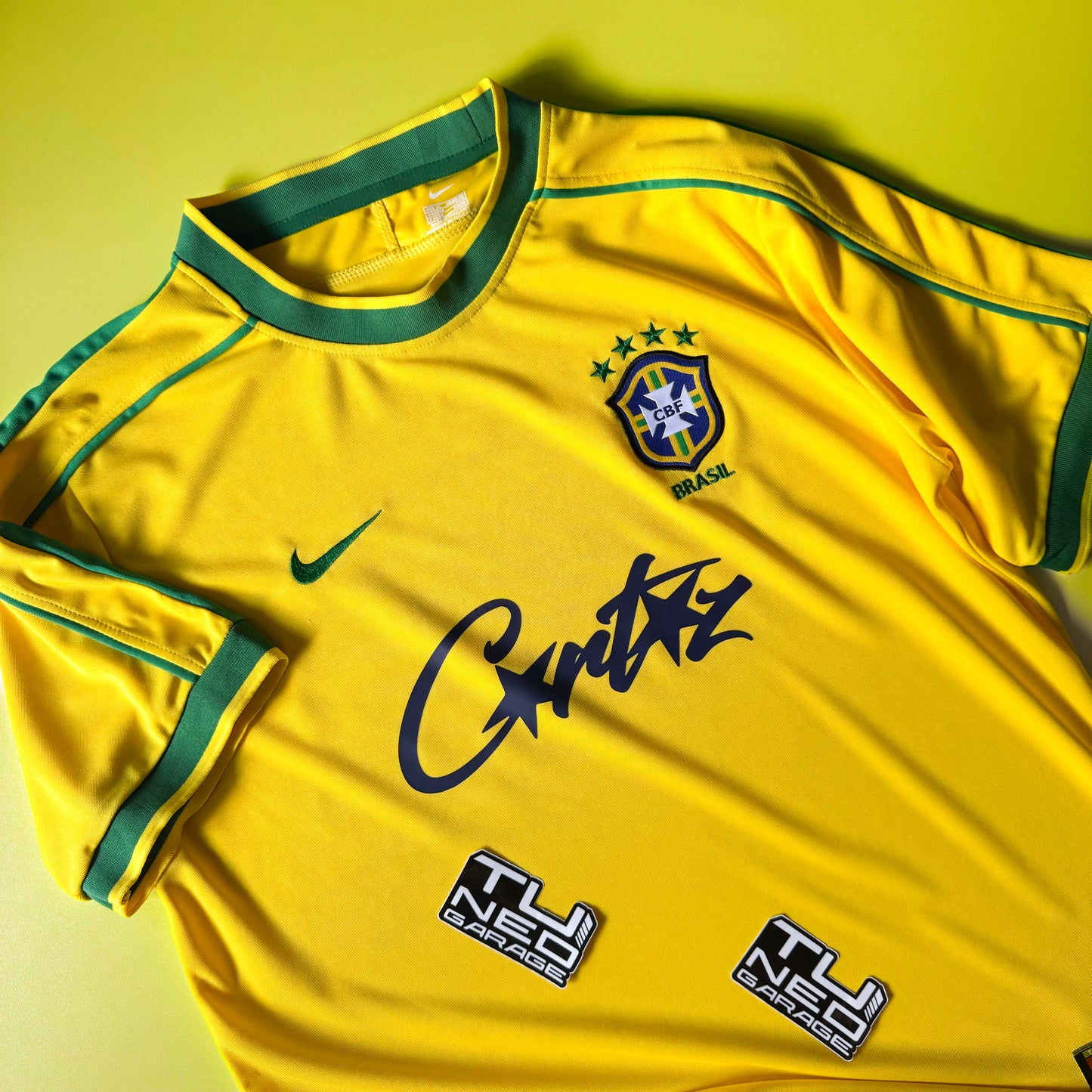 RETRO BRASIL 98 CORTEIZ NINJA LOGO YELLOW