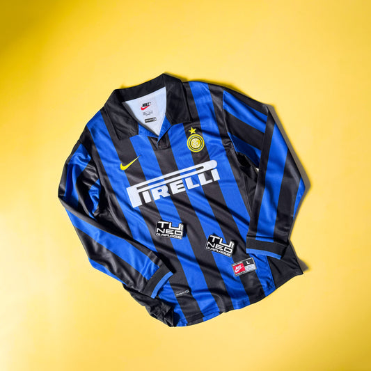 INTER MILAN HOME JERSEY 1998 LONG SLEEVE RETRO