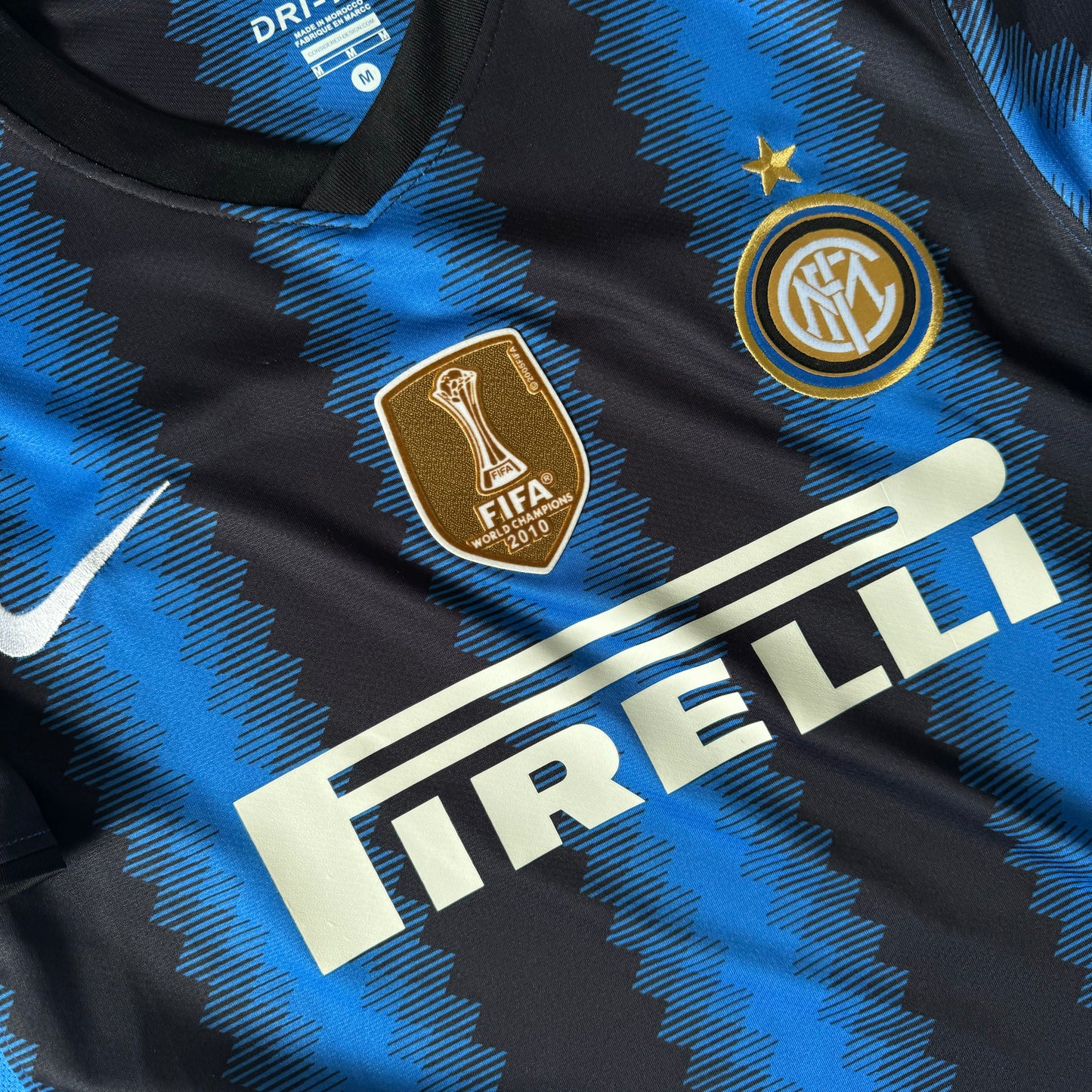 RETRO INTER MILAN 2010/11 HOME + PATCHES CUSTOM DRAGON 4