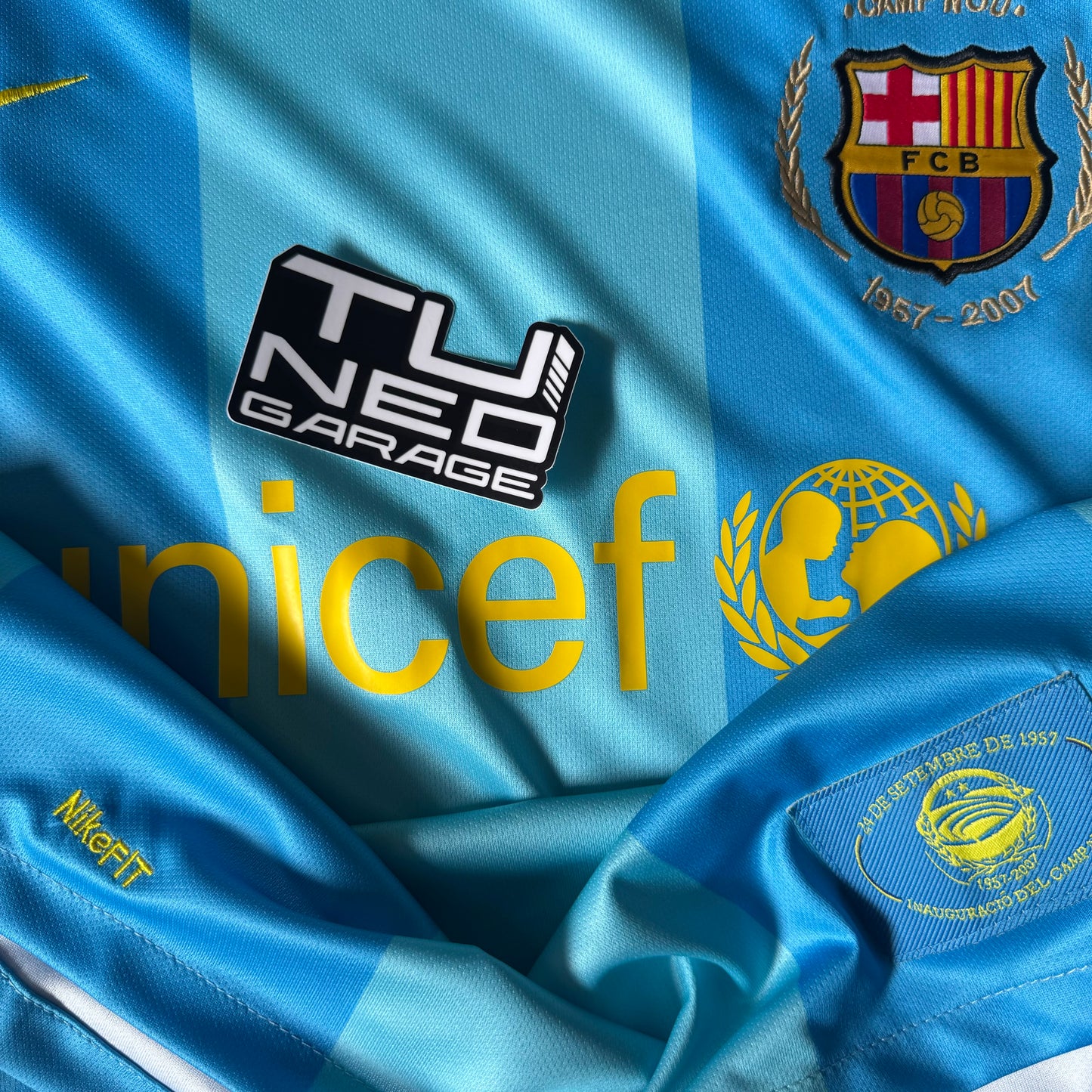 RETRO BARCELONA THIRD 2008/09 AZUL CLARO