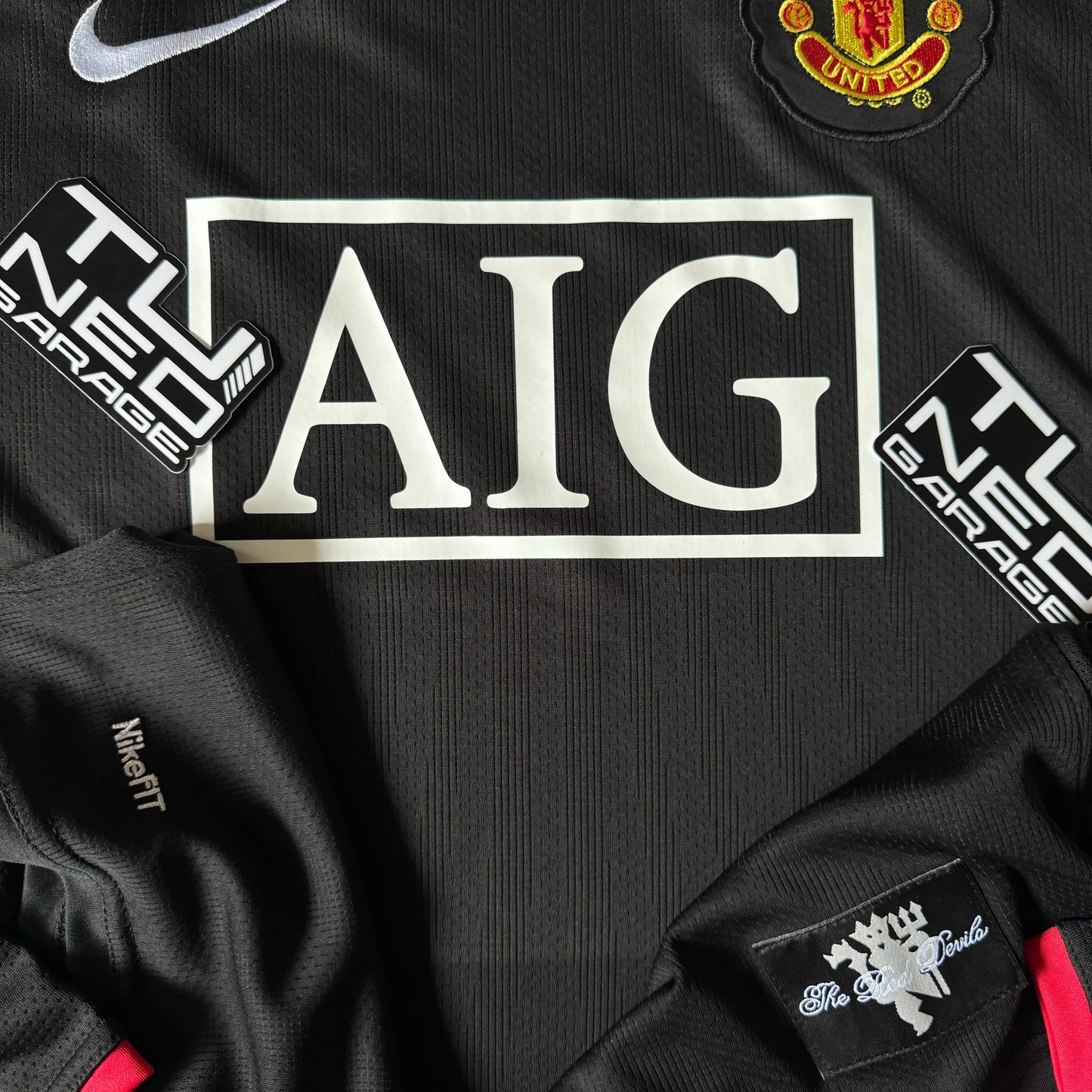 MANCHESTER UNITED AWAY 2007/08 LONG SLEEVE JERSEY RETRO