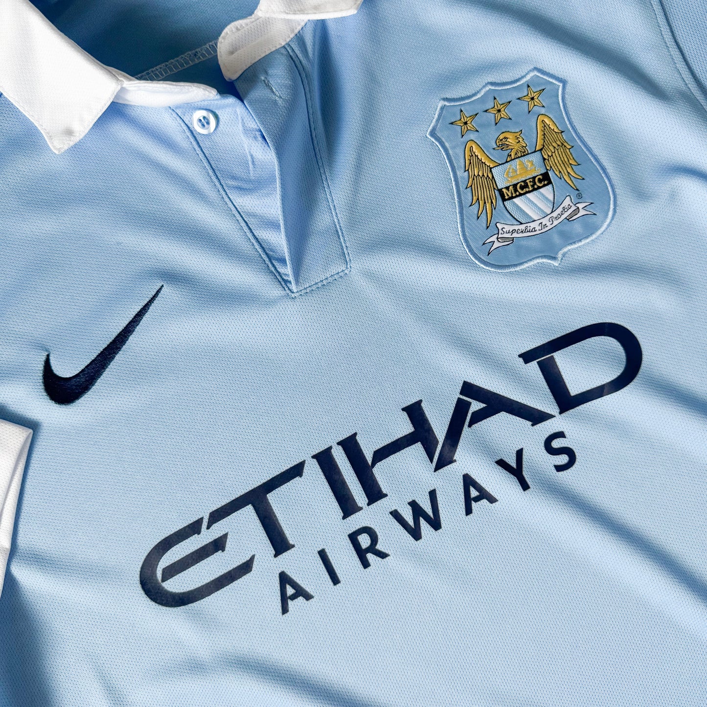 MANCHESTER CITY HOME JERSEY RETRO 2015/16 CUSTOM ANGELS