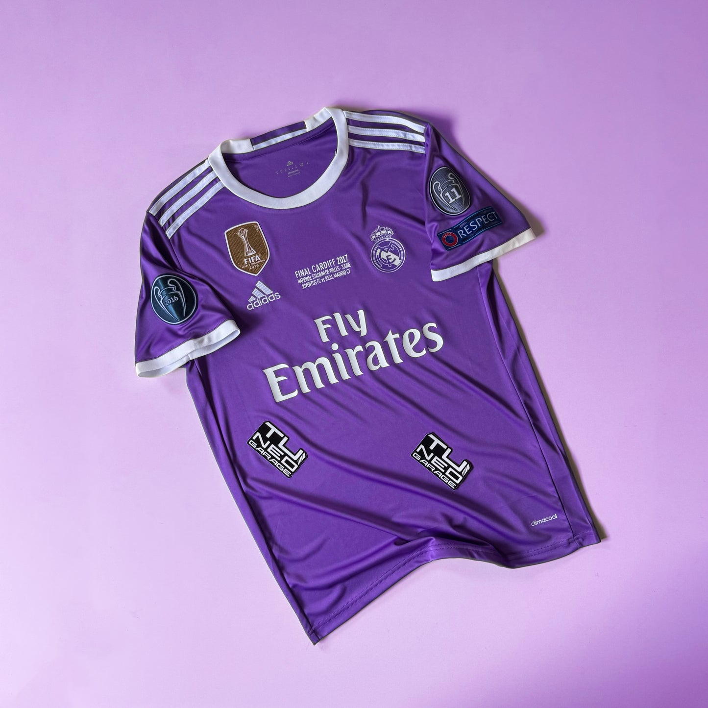 RETRO REAL MADRID THIRD 2016/17 PURPLE + PATCHES