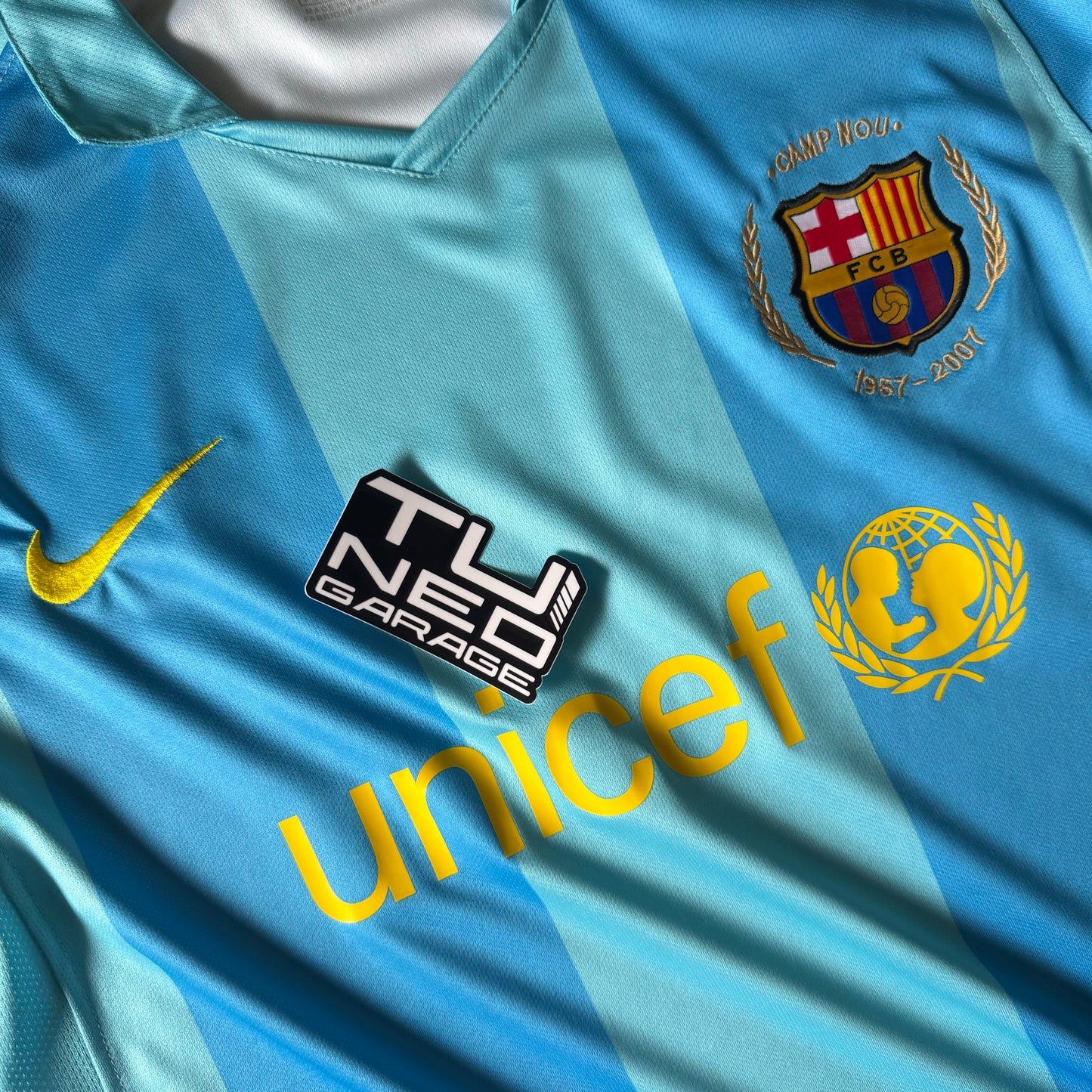 RETRO BARCELONA THIRD 2008/09 AZUL CLARO