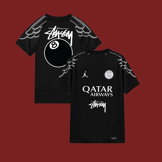 PSG FOURTH JERSEY 2024/25 BLACK STUSSY SPONSOR