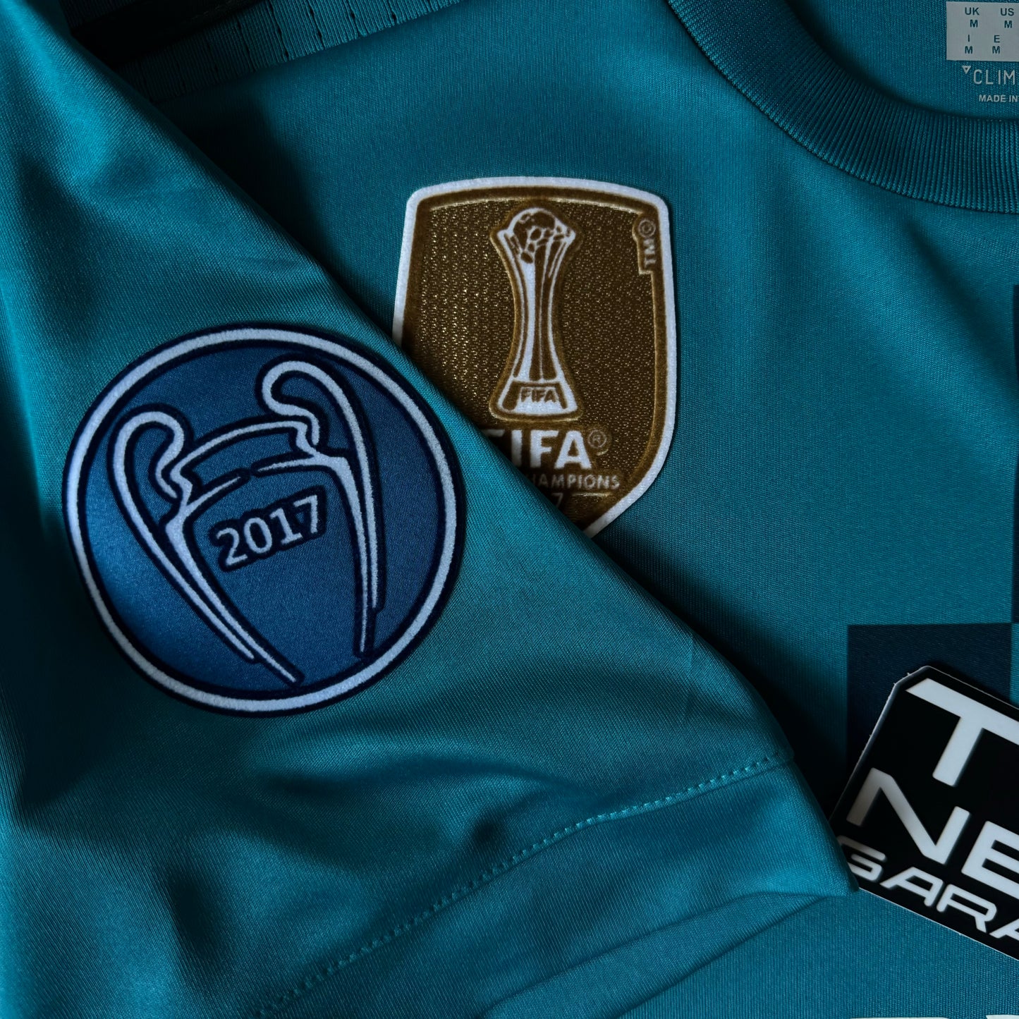 RETRO REAL MADRID THIRD 2017/18 BLUE + PATCHES