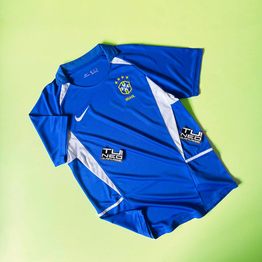 RETRO BRASIL 2002 JERSEY AWAY BLUE