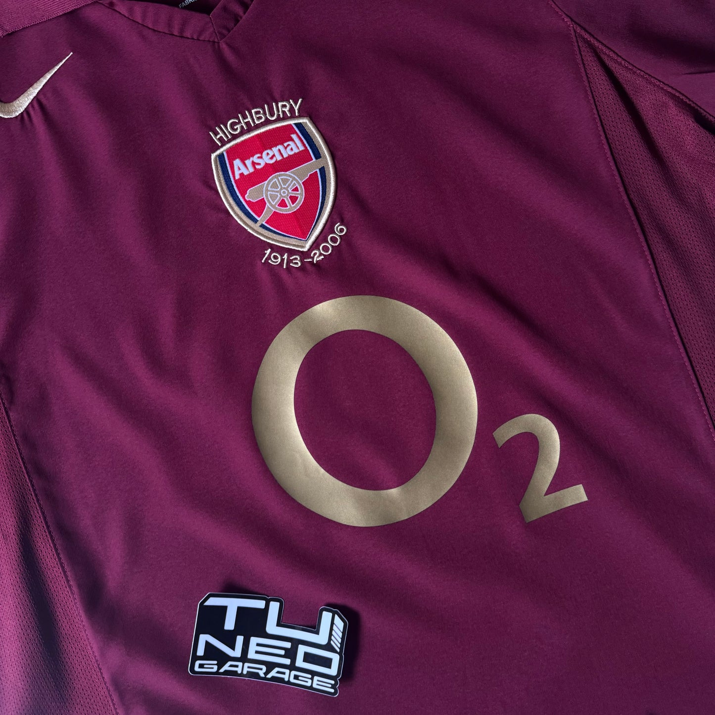 ARSENAL HOME JERSEY RETRO 2005/06 CUSTOM DRAGON 10