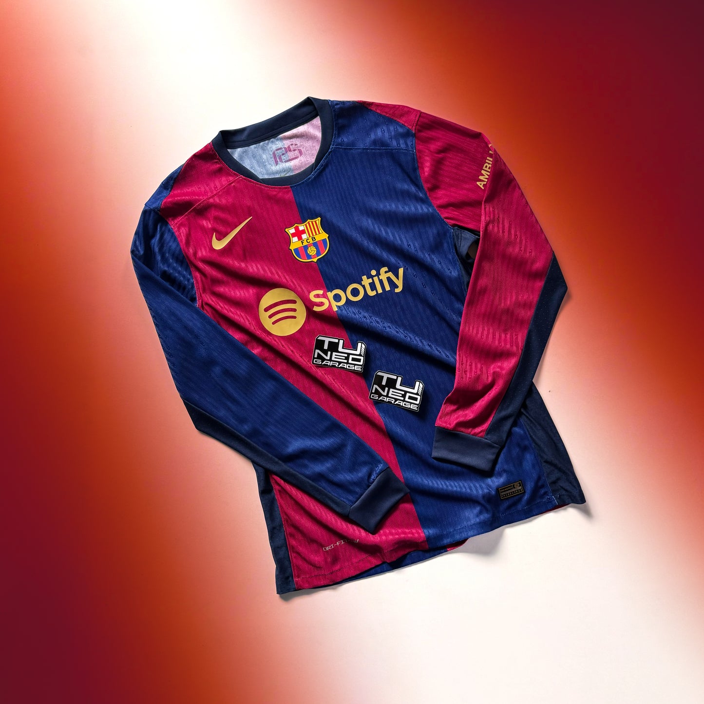 FC BARCELONA HOME KIT 2024/25 LONG SLEEVE AUTENTHIC CUSTOM LIORA DRAGON