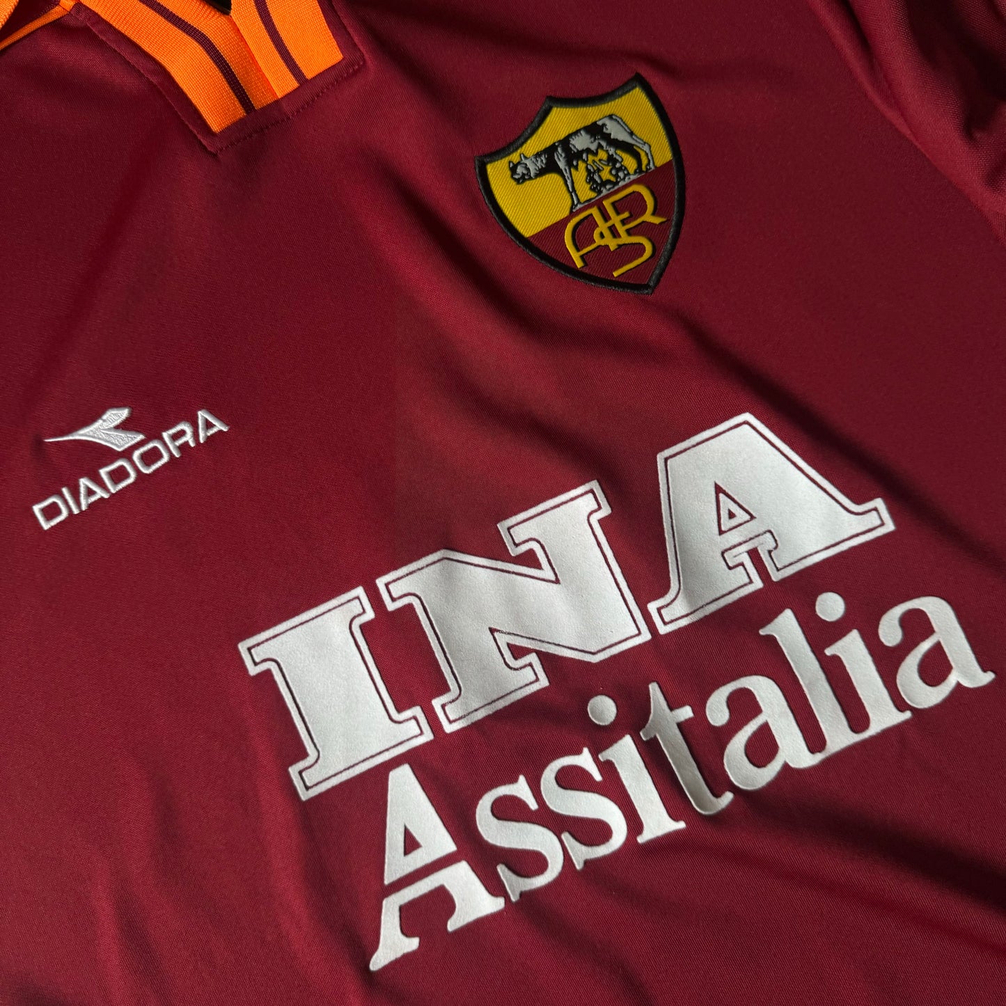 AS ROMA RETRO HOME JERSEY 1998