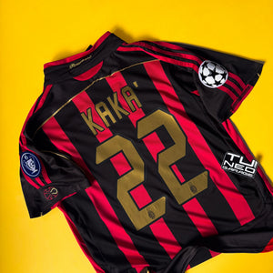 AC MILAN RETRO JERSEY 2006/07 KAKÁ 22 WITH PATCHES