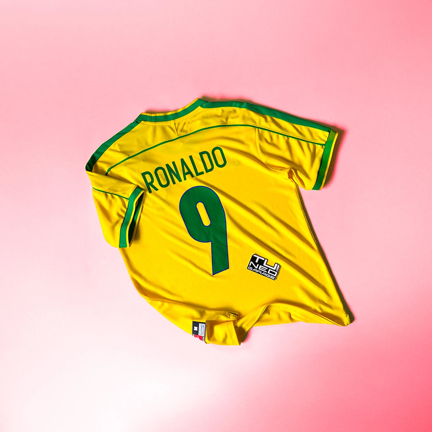 RETRO BRASIL 98 YELLOW JERSEY RONALDO 9